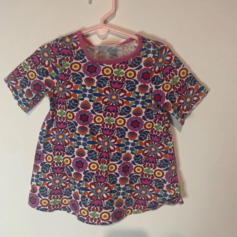 Hanna Anderson Girls Floral Paisley top Size 80
